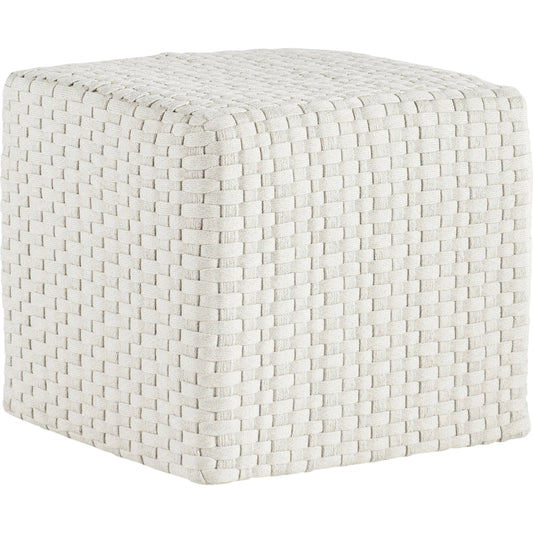 Boca Outdoor Ottoman by Bernhardt in white, cream. Made from unique in a unique style.