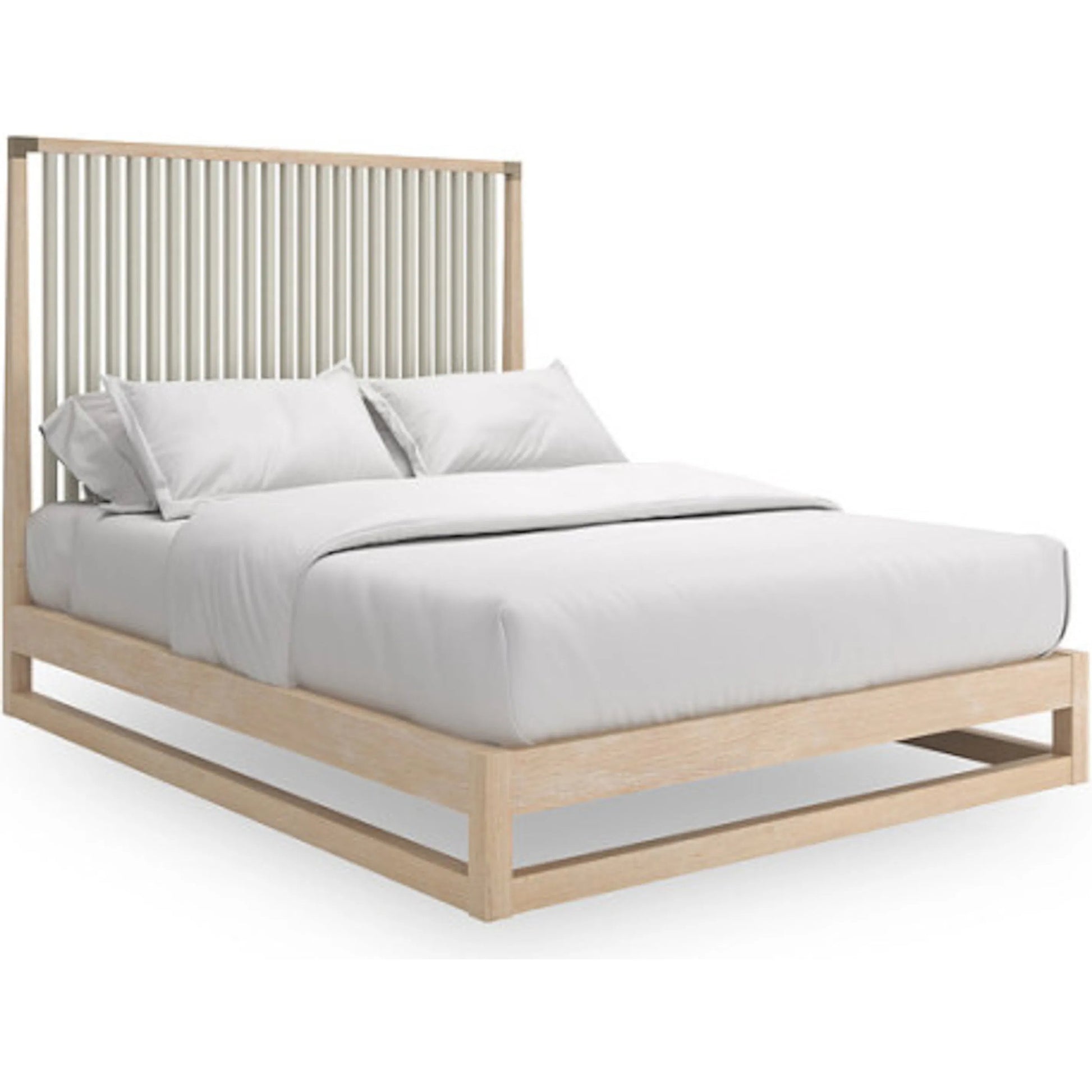 Pinstripe Slatted Bed by Caracole. Made from unique in a transitional style.