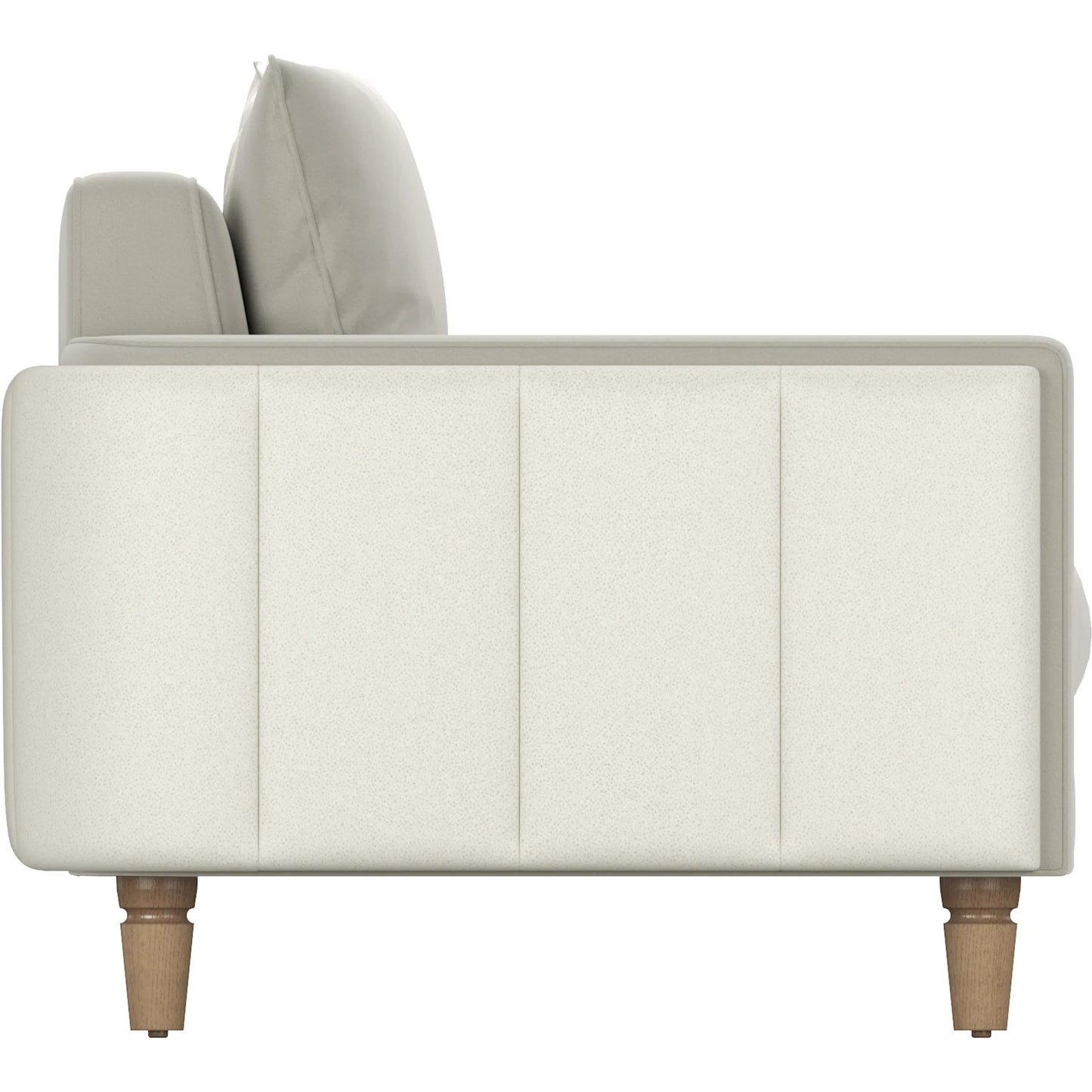 005 SI-2447914 | Additional Silo | Barret Sofa by A.R.T. Furniture in beige and café au lait. Made from inside: velvet sand colored polyester fabric, outback in faux-leather parchement colored material in a traditional style.