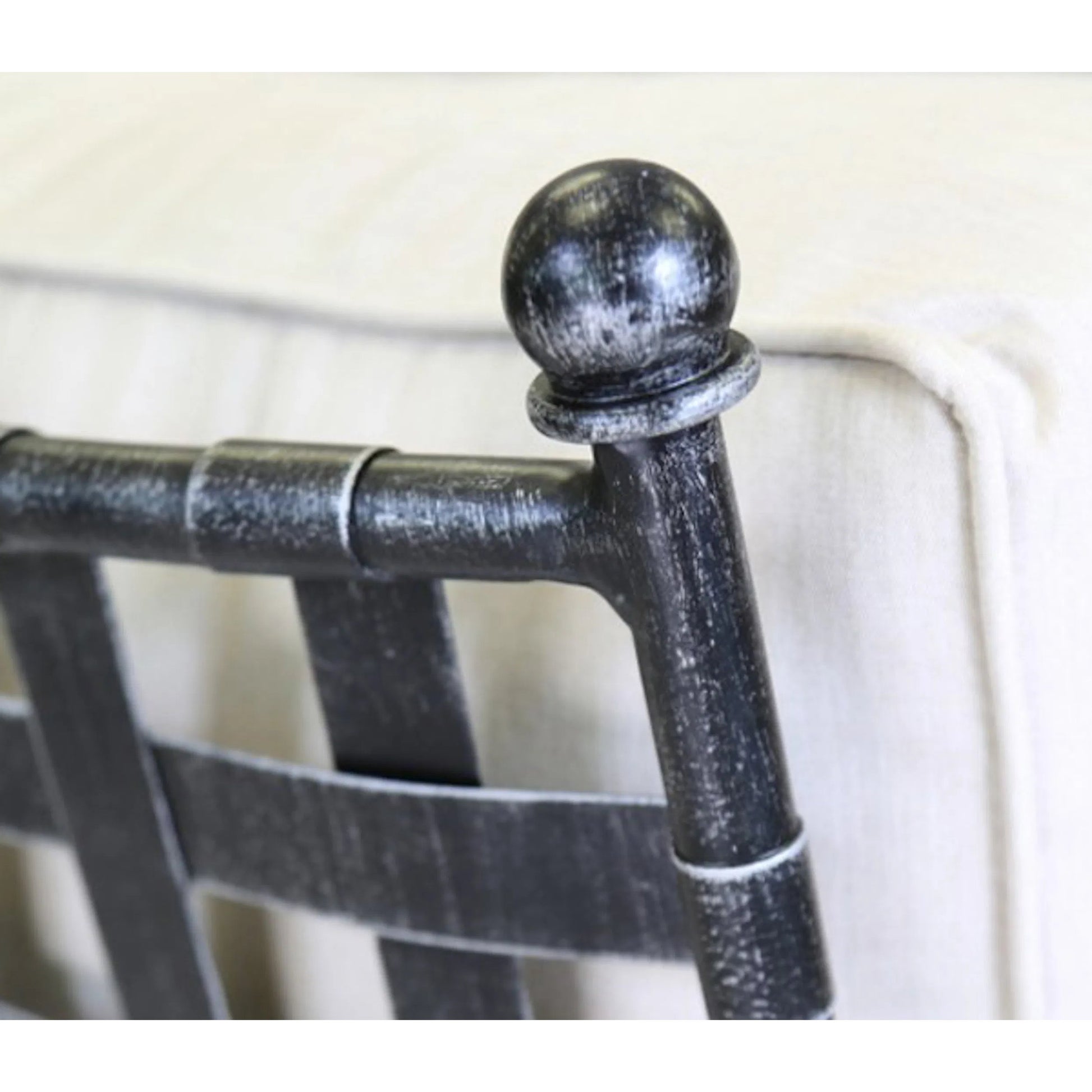 Provence Outdoor Club Chair by Sunset West in pewter. Made from wrought iron in a modern style.