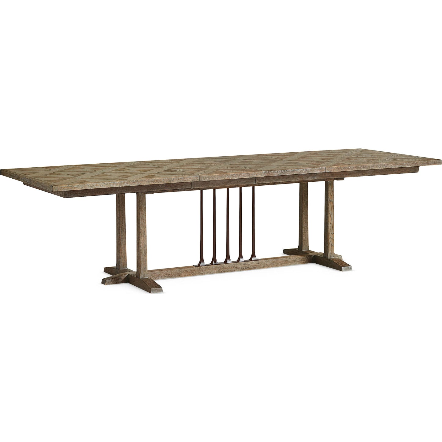 004 SI-1756643 | Additional Silo | Family Gathering Dining Table by Caracole in ash, chocolate bronze. Made from birch, metal, thick ash in a unique style.