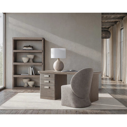Monolith Etagere by Bernhardt in brown. Made from wood in a unique style.