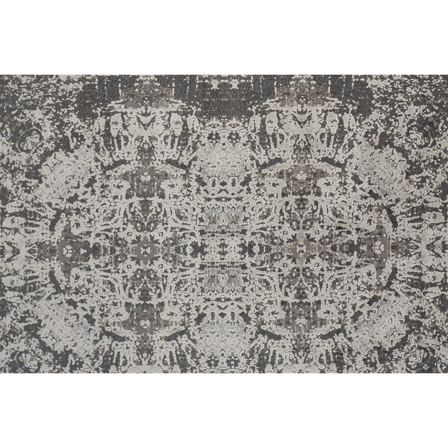 003 SI-1868752,SI-1868753 | Closeup | Cadiz Rug - 3989F by Feizy in gray, ivory, taupe. Made from viscose, acrylic in a unique style.