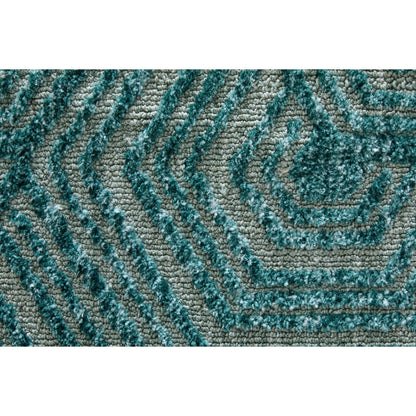 Colton Geometric 8748A57F Rug by Feizy in blue. Made from polyester in a unique style.