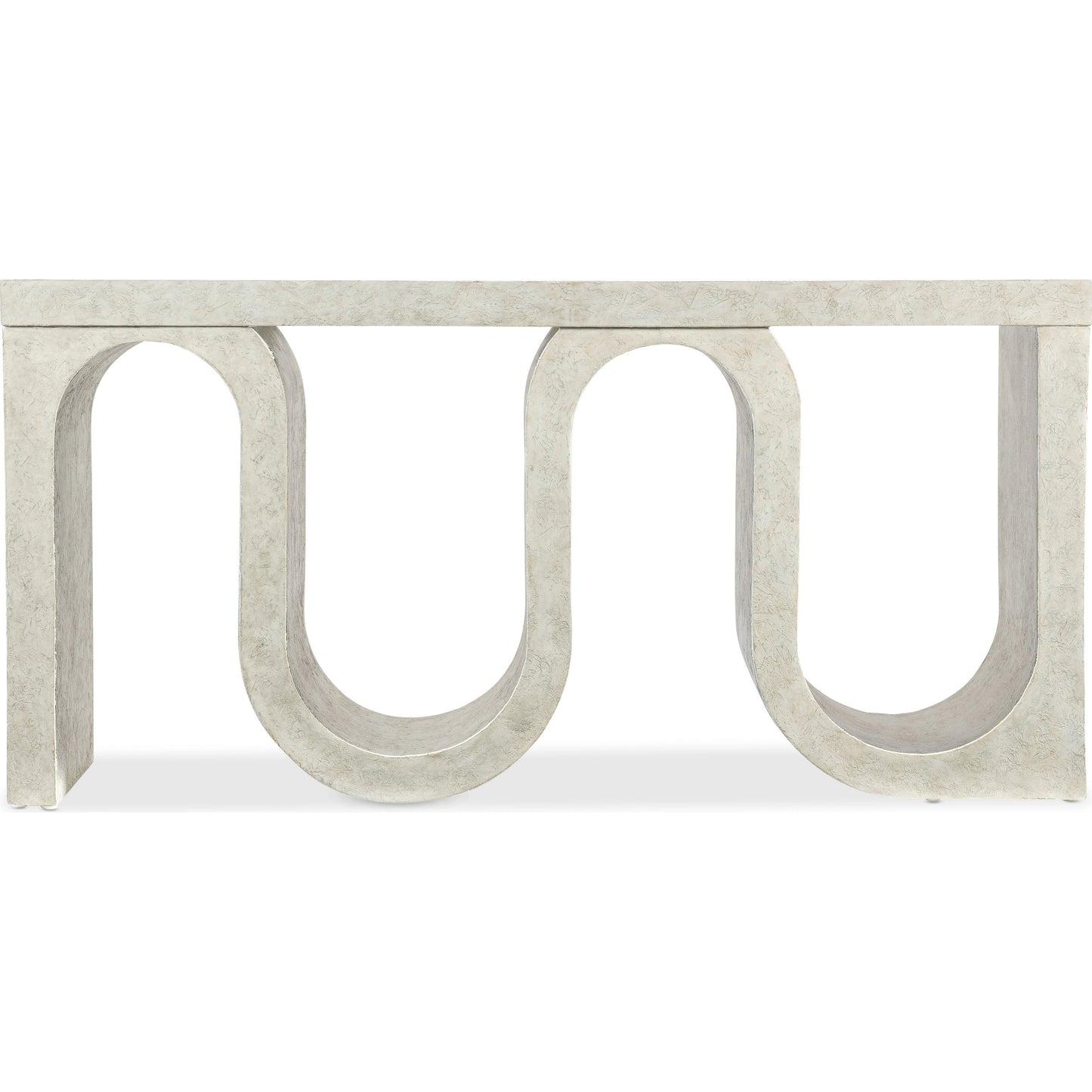 002 SI-2028930 | Additional Silo | Melange Snaked Console Table by Hooker Furniture in cream textured. Made from maple veneers, resin in a modern style.