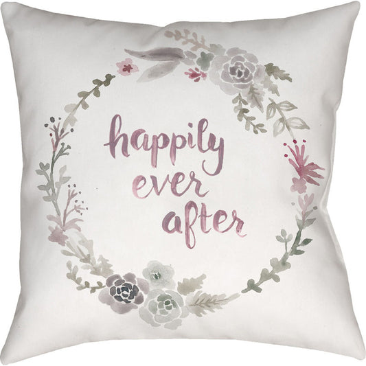 Ever After Pillow - 24453 by Livabliss. Made from front: 100% polyester, back: 100% polyester in a modern style.