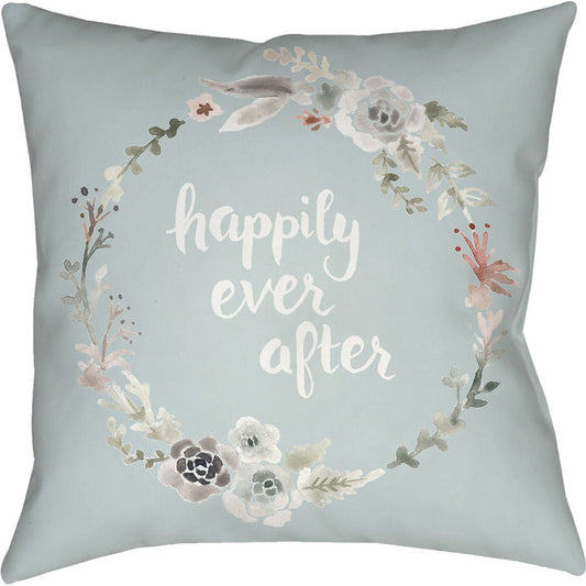 Ever After Pillow - 24453 by Livabliss. Made from front: 100% polyester, back: 100% polyester in a modern style.