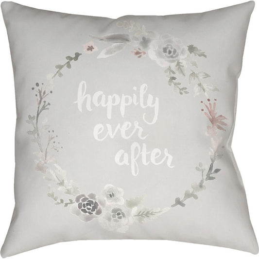 Ever After Pillow - 24453 by Livabliss. Made from front: 100% polyester, back: 100% polyester in a modern style.