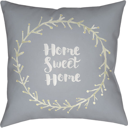 Home Sweet Home II Pillow - 28487 by Livabliss. Made from front: 100% polyester, back: 100% polyester in a traditional style.