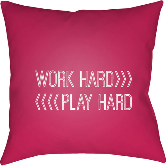 Work Play Pillow - 20842 by Livabliss. Made from front: 100% polyester, back: 100% polyester in a modern style.