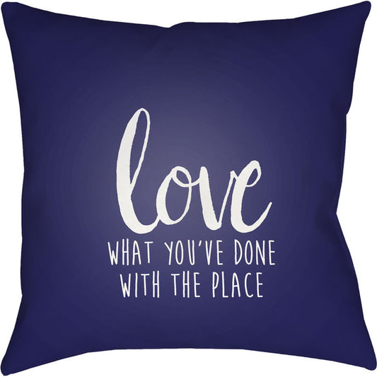 Love the Place Pillow - 6136 by Livabliss. Made from front: 100% polyester, back: 100% polyester in a modern style.