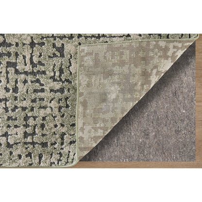 Gilmore GIL39UNF Rug by Feizy in green, ivory, black. Made from polypropylene in a unique style.