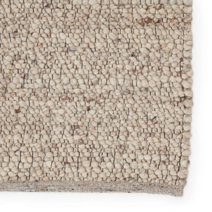 Quiet Time QTM03 Rug by Jaipur Living in taupe, gray. Made from 90% wool 10% jute in a unique style.