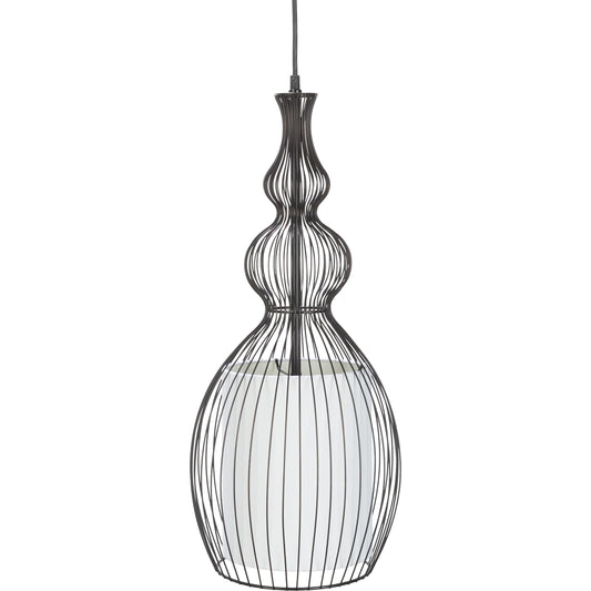 Quinton Ceiling Light - 22234 by Surya in black, white. Made from wire, metal in a eclectic & global style.