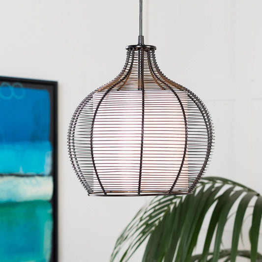 Quinton Ceiling Light - 22233 by Surya in multi and black. Made from wire, metal in a modern style.