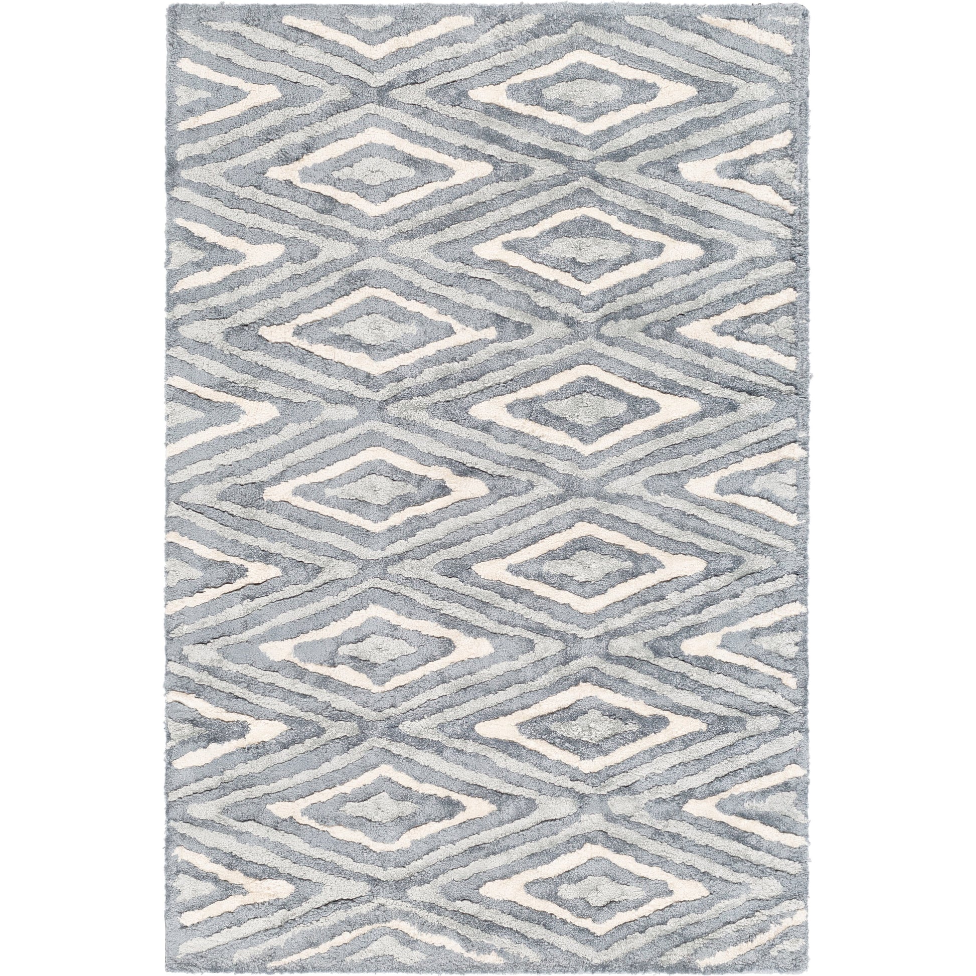 Quartz Rug - 12964 by Surya in navy, pale blue, cream. Made from 100% viscose in a unique style.