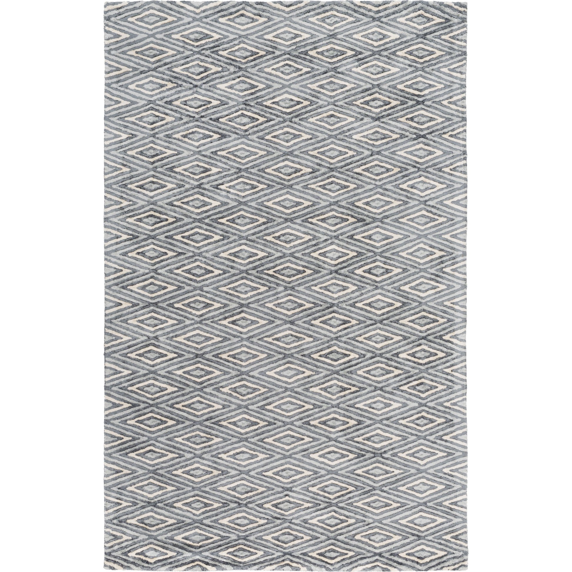 Quartz Rug - 12964 by Surya in navy, pale blue, cream. Made from 100% viscose in a unique style.
