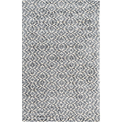 Quartz Rug - 12964 by Surya in navy, pale blue, cream. Made from 100% viscose in a unique style.