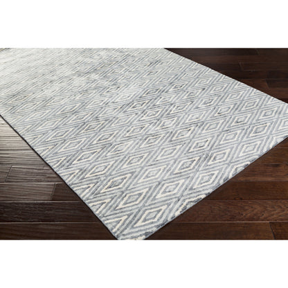 Quartz Rug - 12964 by Surya in navy, pale blue, cream. Made from 100% viscose in a unique style.