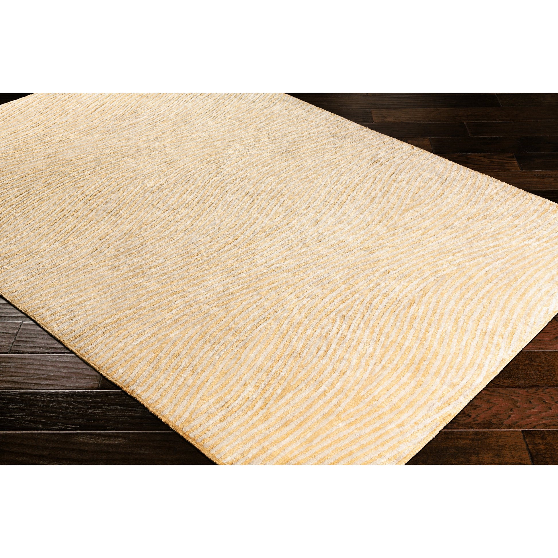 Quartz Rug - 22381 by Surya in wheat, light gray. Made from 100% viscose in a unique style.