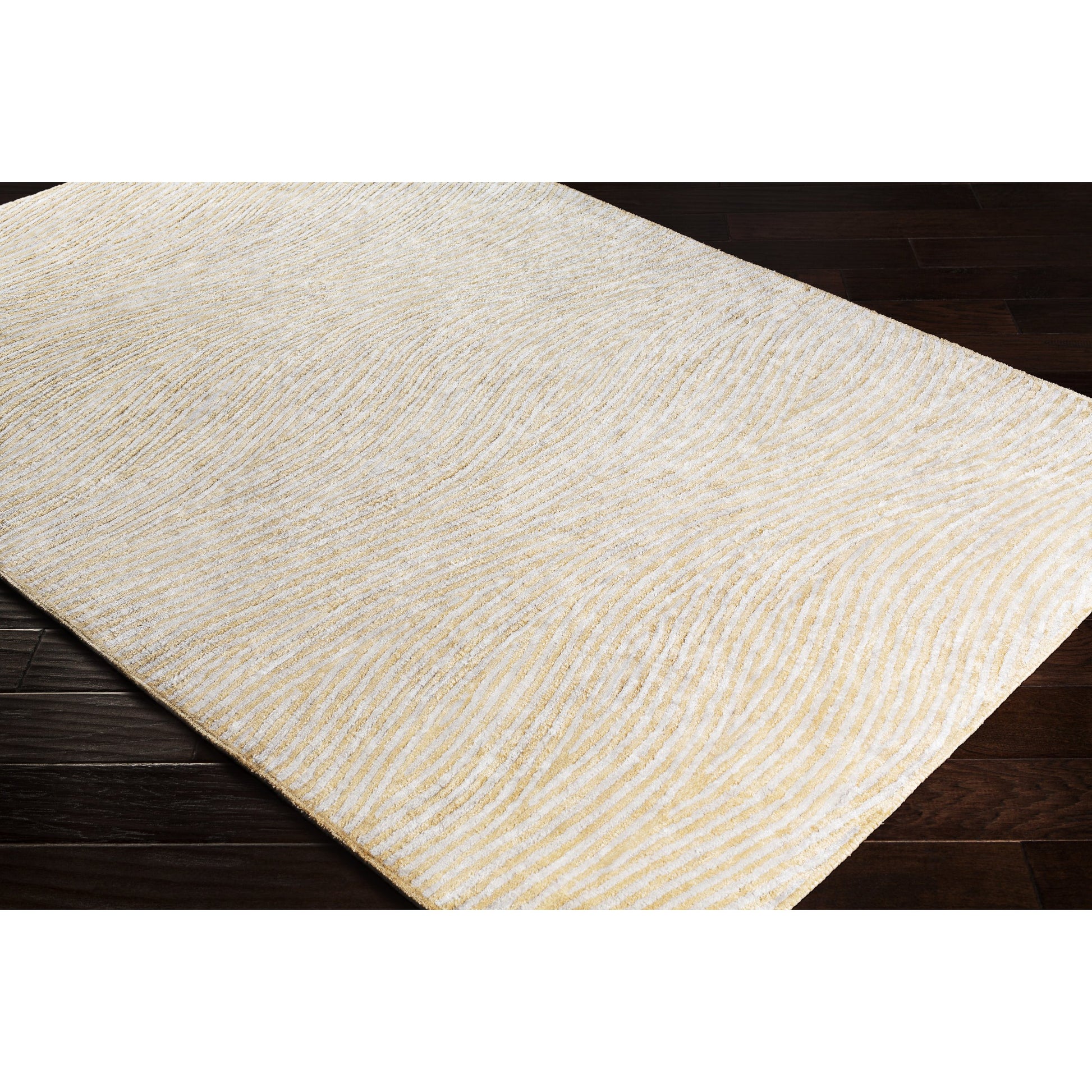 Quartz Rug - 22381 by Surya in wheat, light gray. Made from 100% viscose in a unique style.