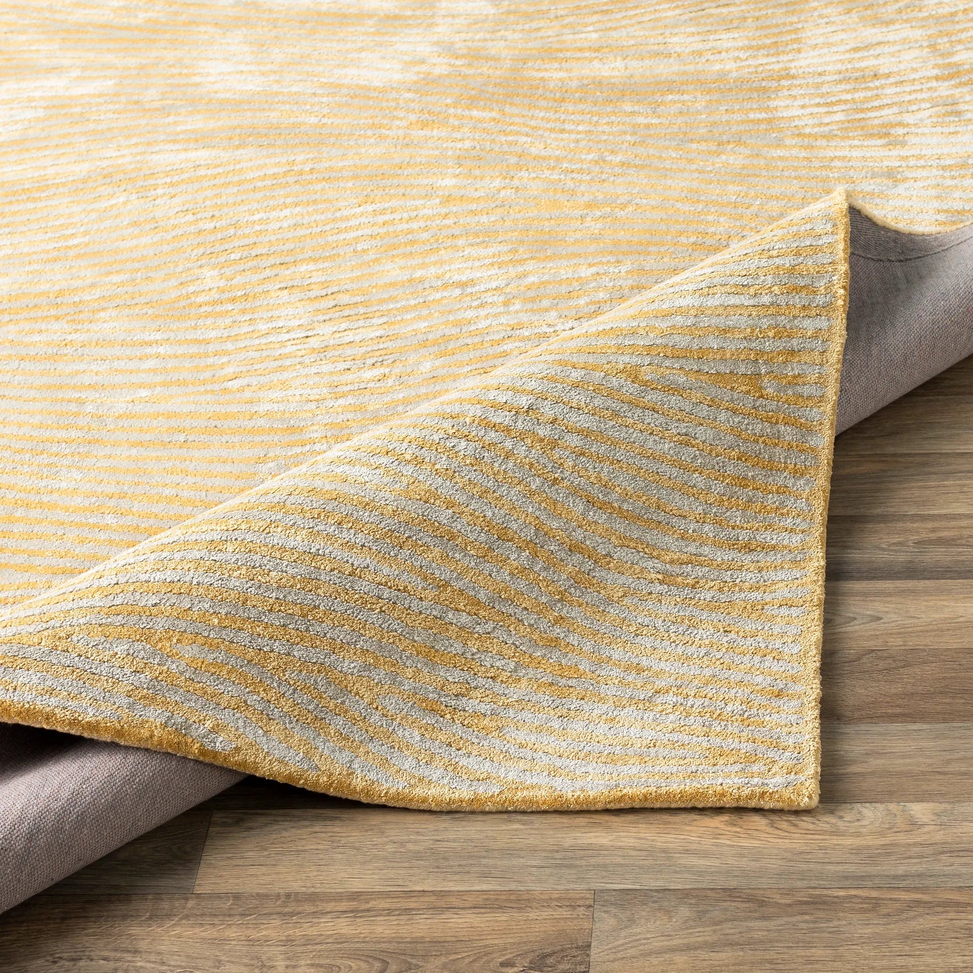 Quartz Rug - 22381 by Surya in wheat, light gray. Made from 100% viscose in a unique style.