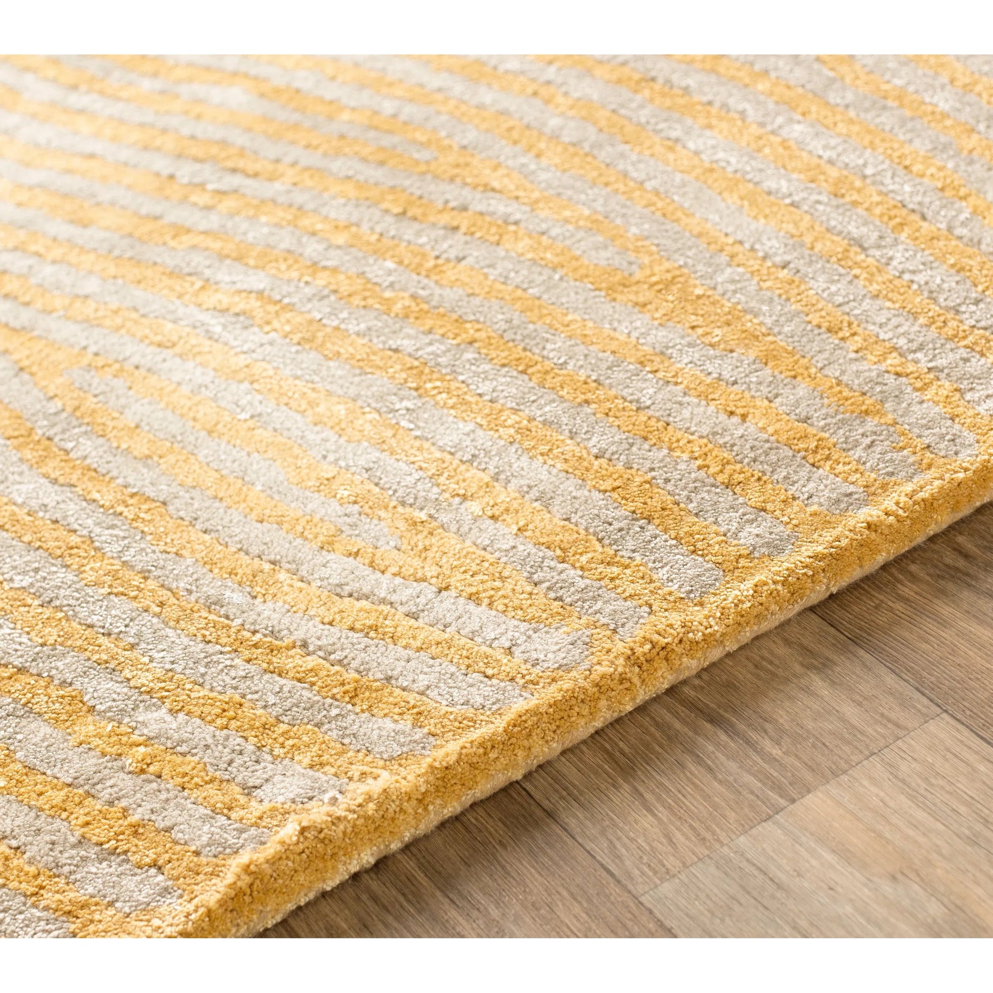 Quartz Rug - 22381 by Surya in wheat, light gray. Made from 100% viscose in a unique style.