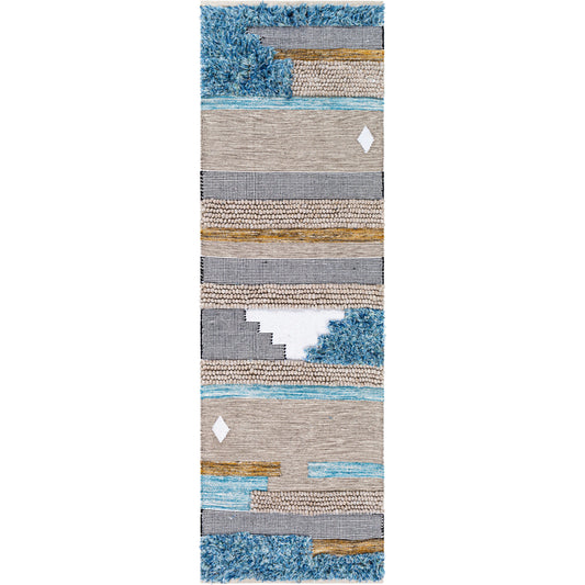 Quenby Rug - 26043 by Surya in black, white, mustard, dark brown, charcoal, light beige. Made from 55% wool, 25% polyester, 20% cotton in a unique style.