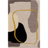 Mustard, Light Gray, Ivory, Gray, Charcoal / 2' x 3'
