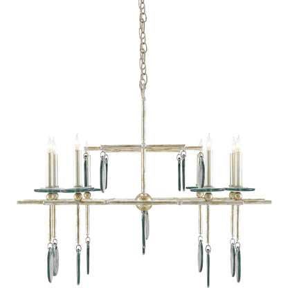 Sethos Rectangular Chandelier by Currey and Company. Made from unique in a modern style.