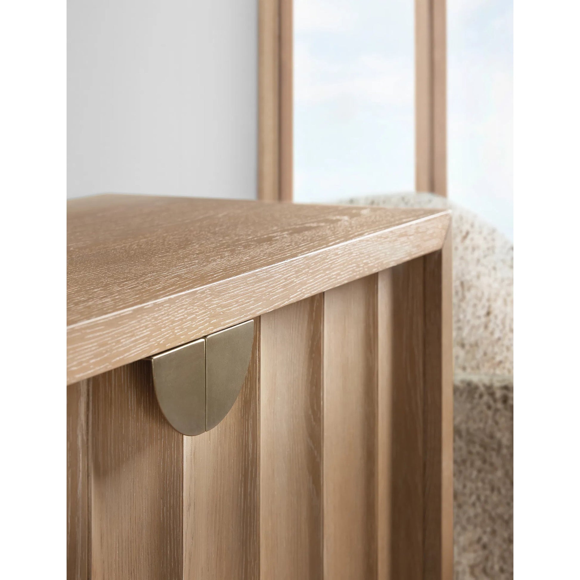 Commerce and Market Willow Accent Cabinet by Hooker Furniture in light natural, white oak. Made from white oak solids, white oak veneers in a transitional style.