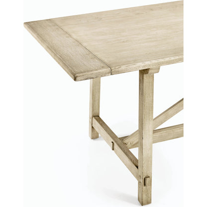 Timeless Sidereal French Laundry Dining Table 125" by Jonathan Charles. Made from oak in a modern style.