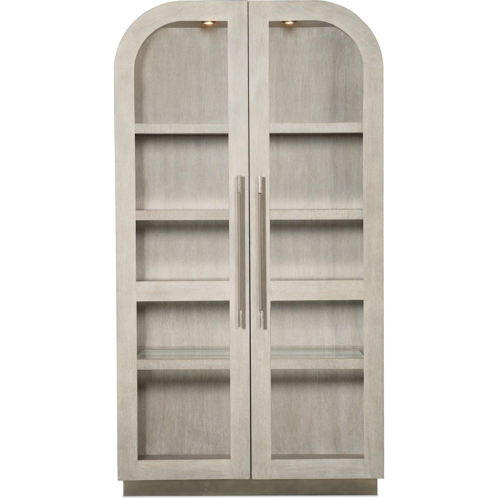 Modern Mood Display Cabinet by Hooker Furniture. Made from oak veneers, metal, glass in a modern style.