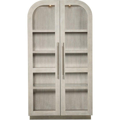Modern Mood Display Cabinet by Hooker Furniture. Made from oak veneers, metal, glass in a modern style.