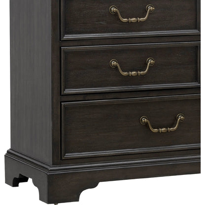 Hickory Creek 10 Drawer Dresser by Pulaski Furniture in brown velvet. Made from split heart cathedral hickory veneers in a unique style.