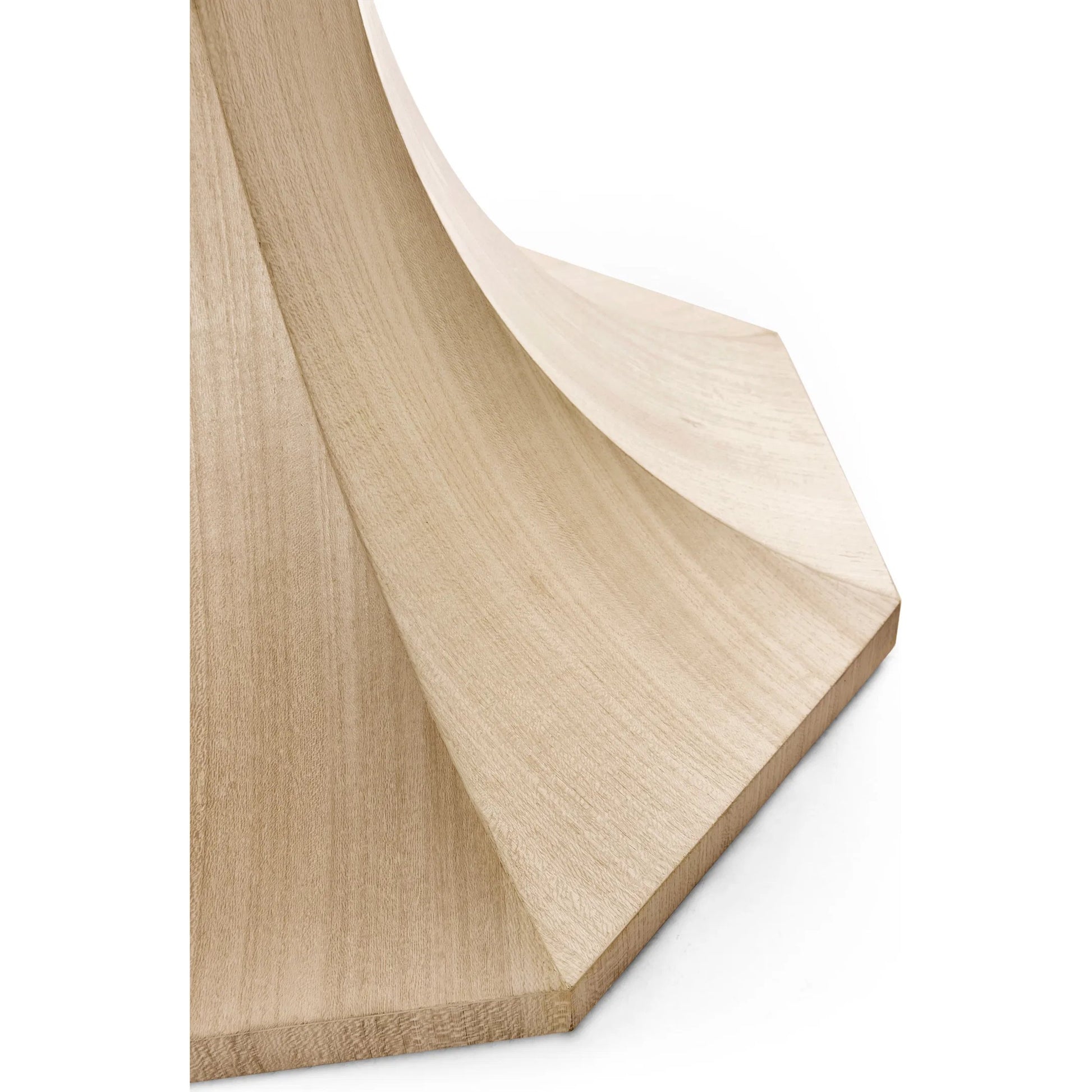 Tidepool Round Dining Table by Jonathan Charles in beige and natural dyed koto. Made from koto veneer in a modern style.