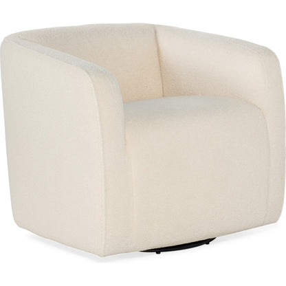 Bennet Swivel Club Chair by Hooker Furniture in beige. Made from fabric in a transitional style.