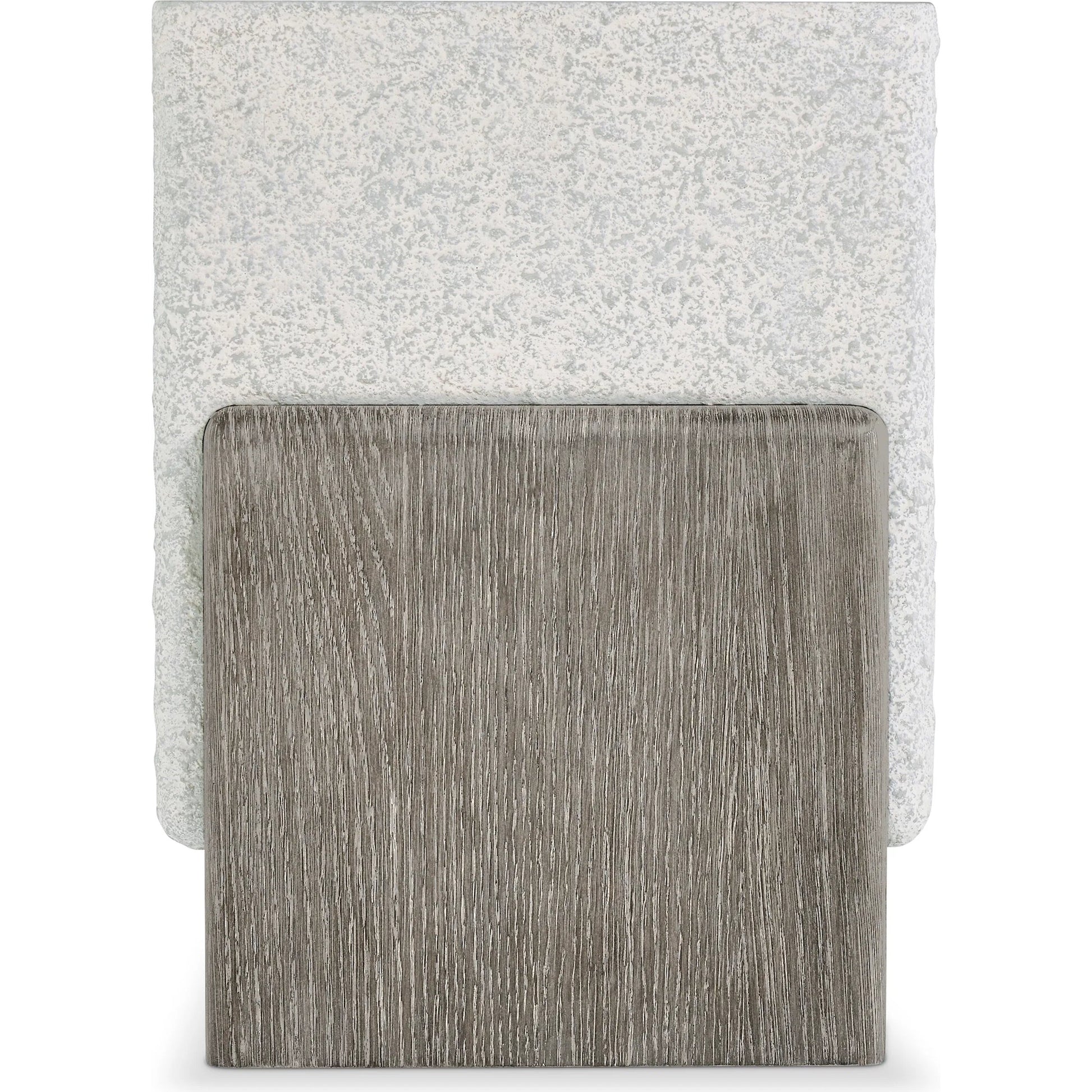 Monolith Accent Table by Bernhardt in ivory. Made from wood, resin in a unique style.