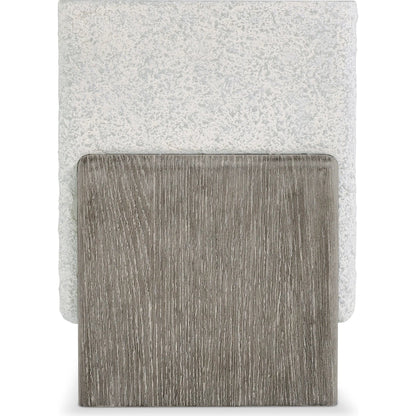 Monolith Accent Table by Bernhardt in ivory. Made from wood, resin in a unique style.