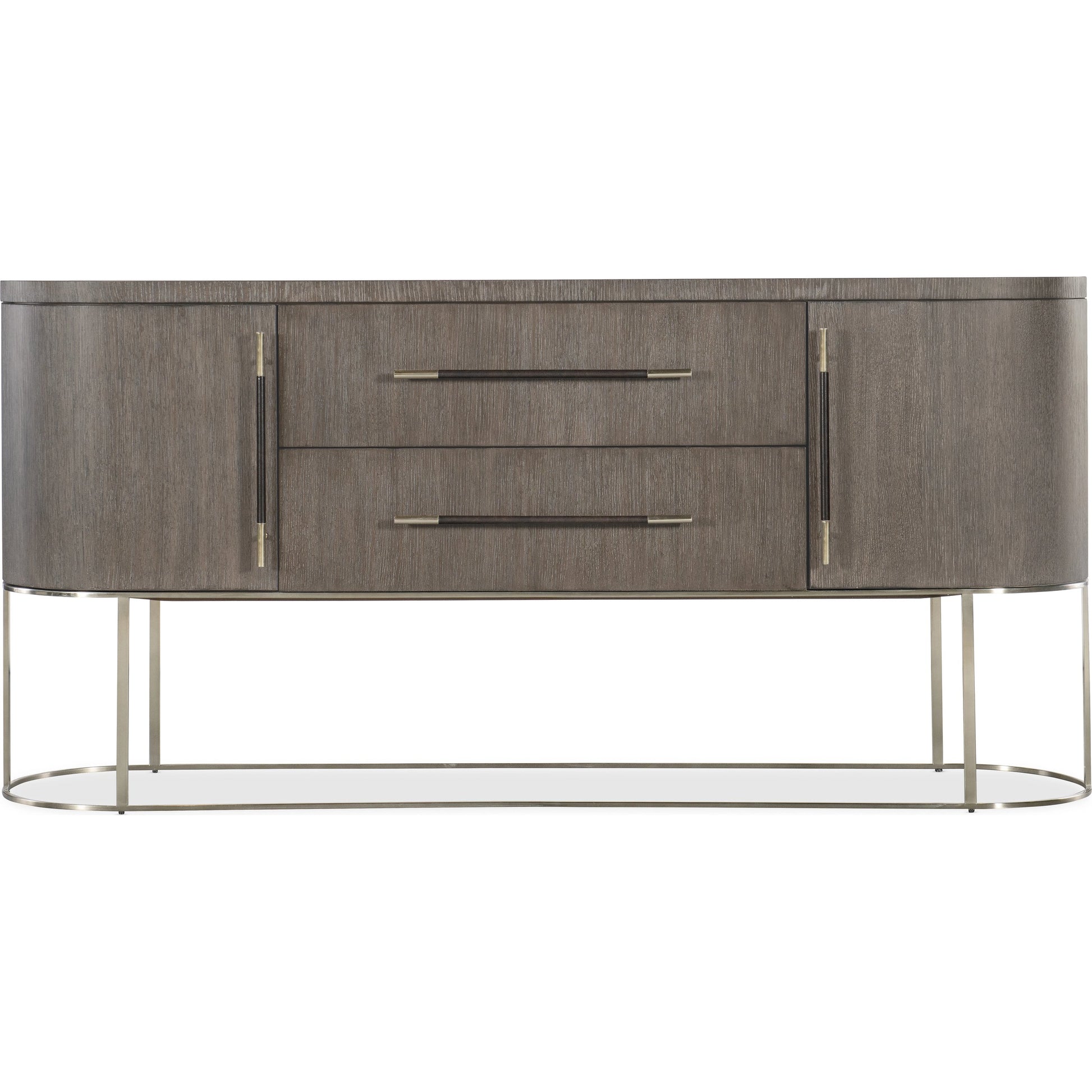 Modern Mood Server by Hooker Furniture. Made from oak veneers, metal in a modern style.
