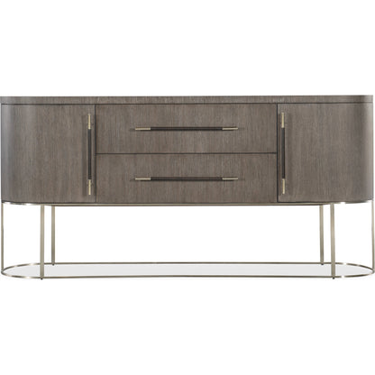 Modern Mood Server by Hooker Furniture. Made from oak veneers, metal in a modern style.
