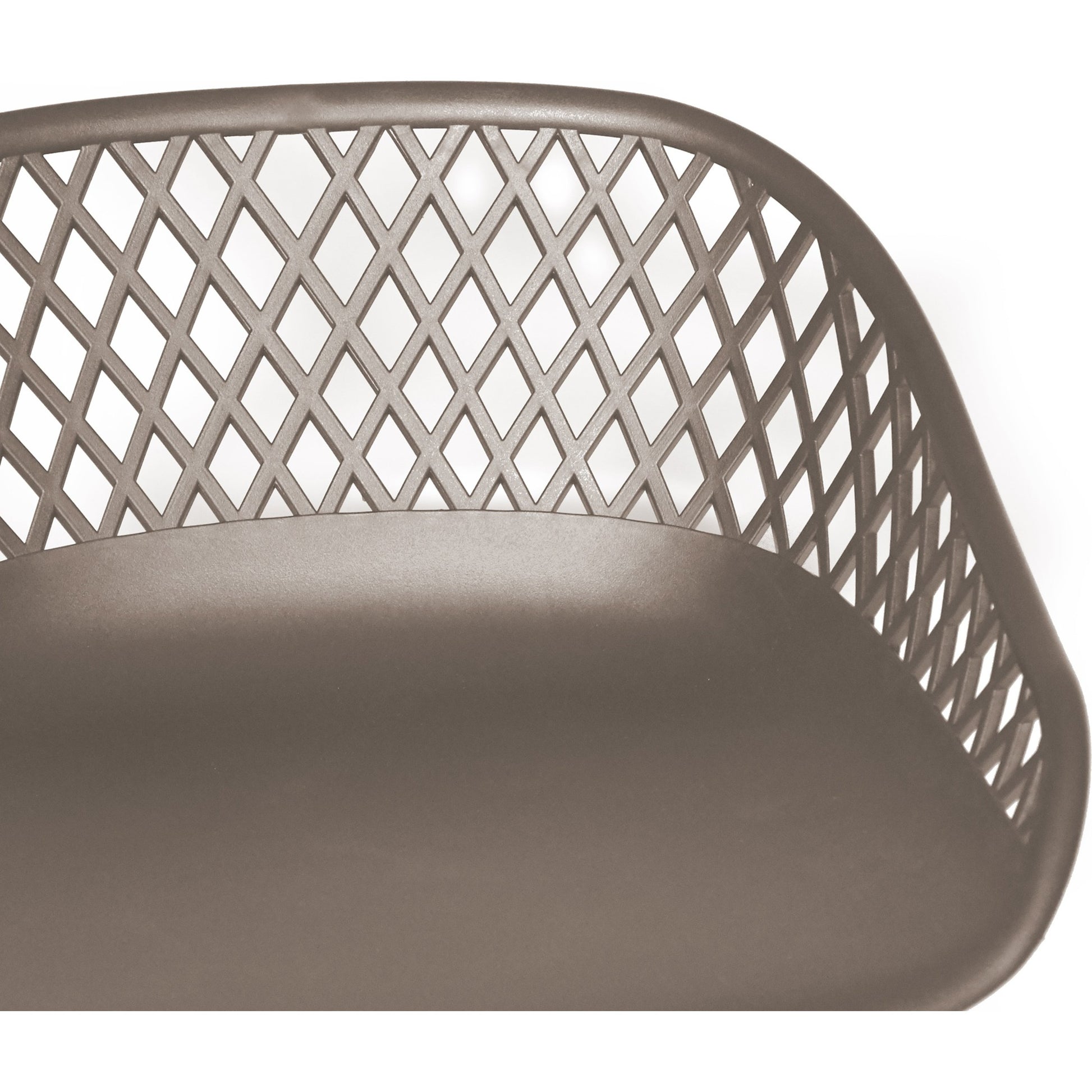Piazza Outdoor Counter Stool (Set of 2) by Moe's Home Collection. Made from polypropylene seat, steel legs in a coastal style.