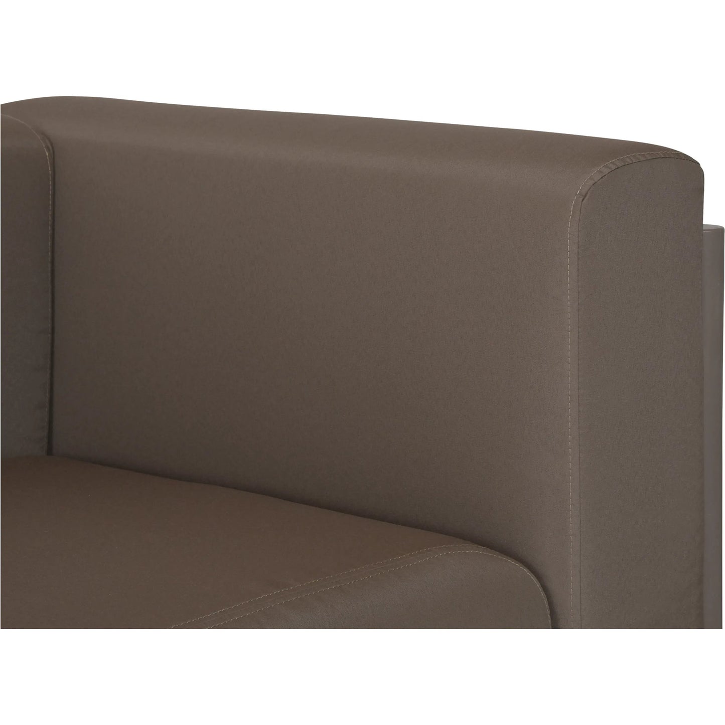006 SI-2254031 | Closeup | Suri Outdoor 2 Seat Sofa by Moe's Home Collection in taupe. Made from upholstery: 100% solution dyed polyester, polypropylene frame, foam in a modern style.