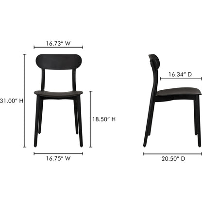 Kent Outdoor Dining Chair (Set of 2) by Moe's Home Collection. Made from polypropylene in a unique style.