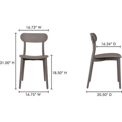 Kent Outdoor Dining Chair (Set of 2) by Moe's Home Collection. Made from polypropylene in a unique style.