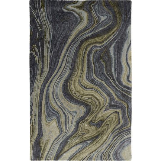 Amira Transitional Rug - 8631F by Feizy in blue, ivory, green. Made from wool in a unique style.