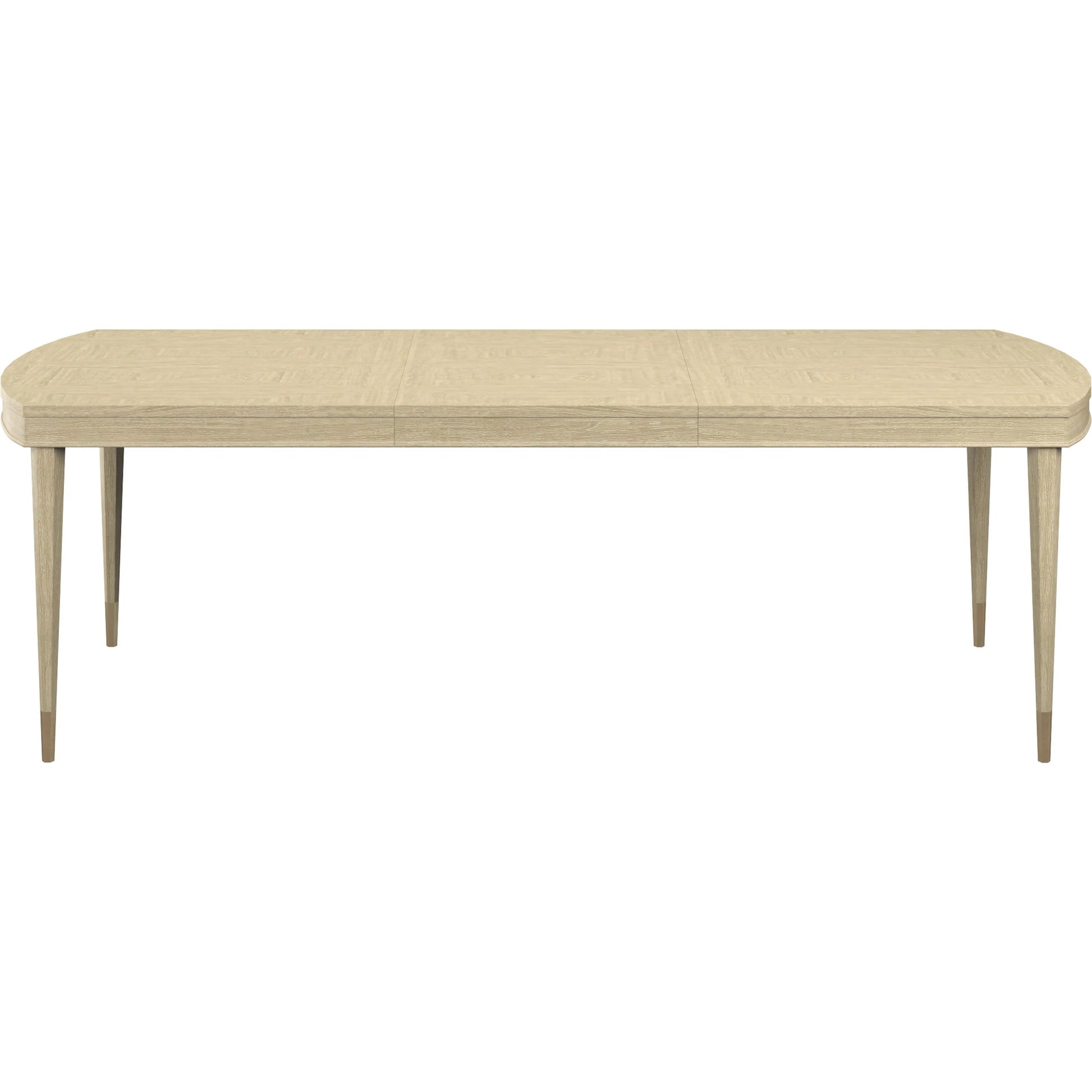 Eave Rectangular Dining Table by A.R.T. Furniture in sundrenched oak. Made from parawood solids, white oak veneer in a transitional style.