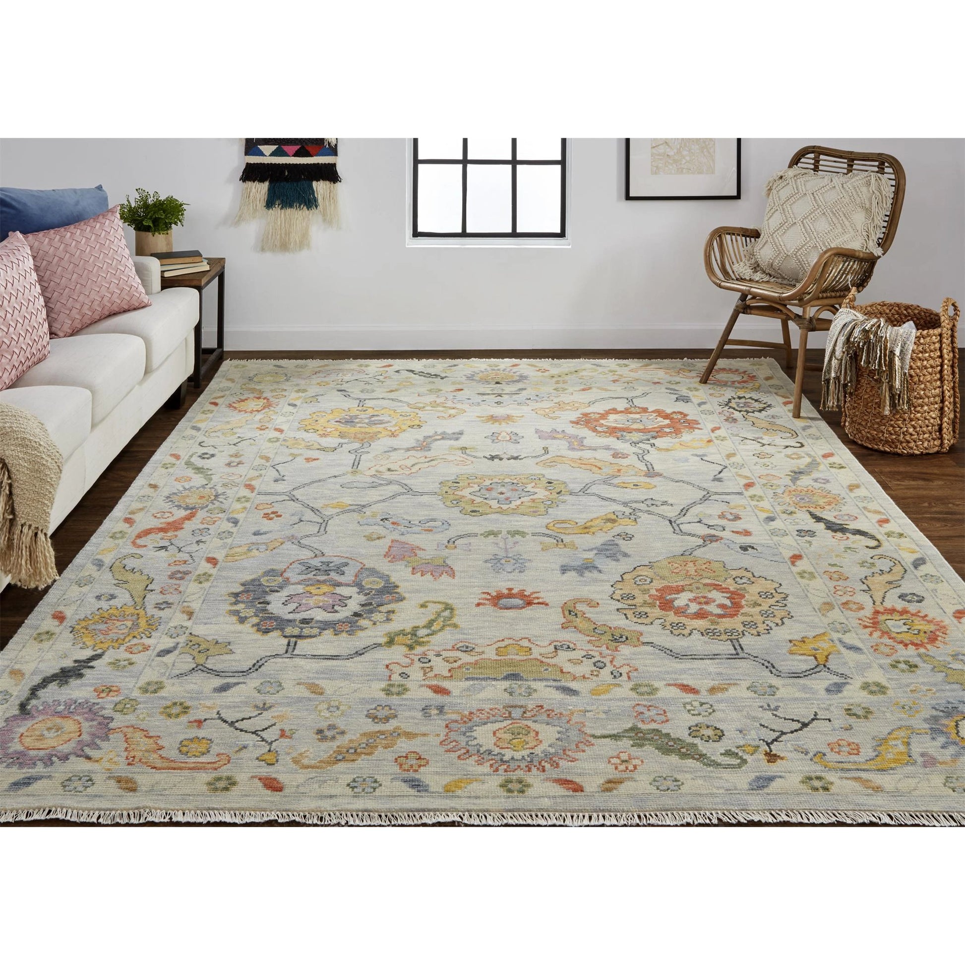 Karina Traditional Persian Rug - 6793F by Feizy in gray, yellow, red. Made from wool in a unique style.