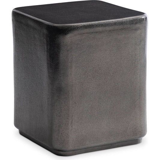 Juri Accent Table by Bernhardt in graphite. Made from metal in a modern style.