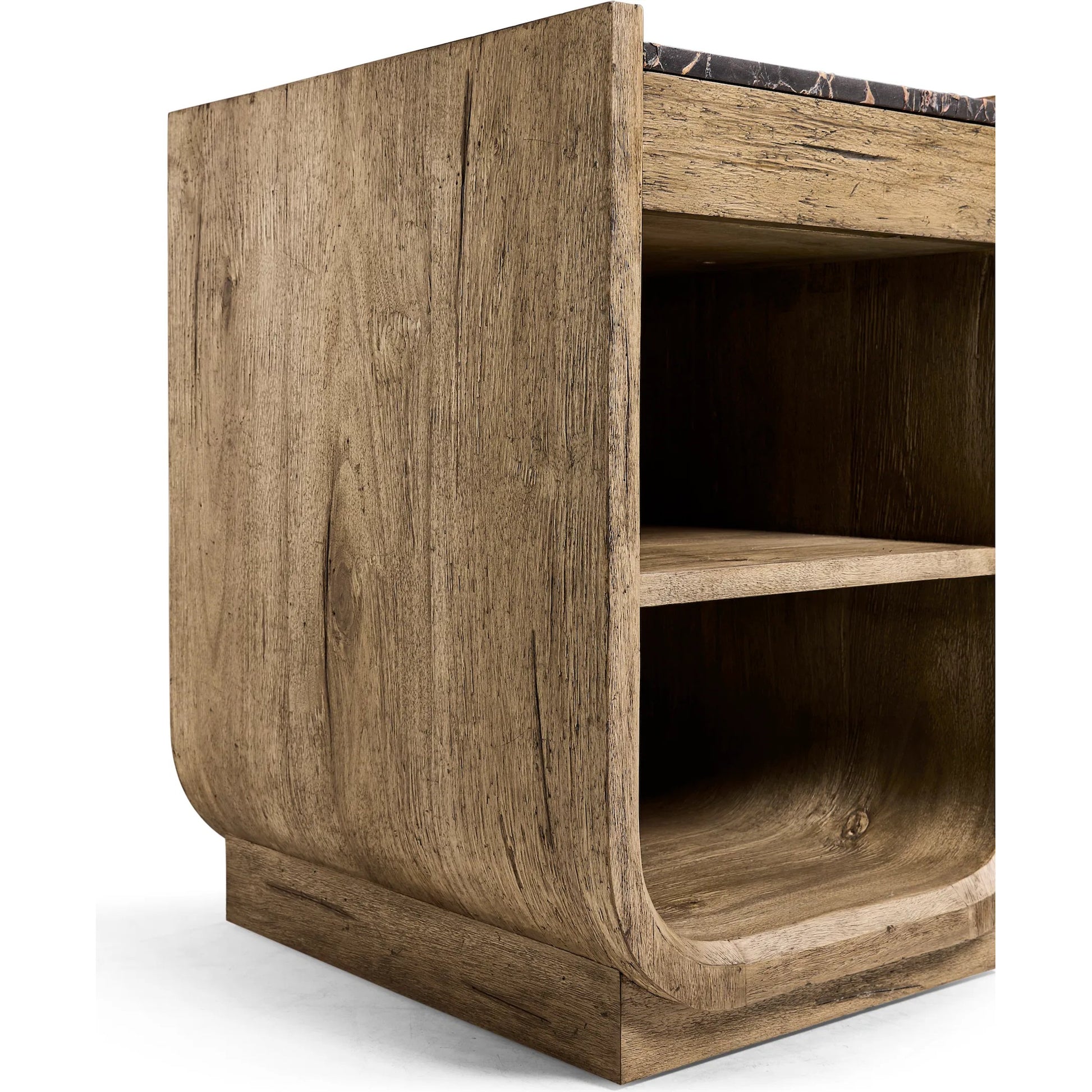 Stone Ridge Narrow Nightstand by Jonathan Charles in tully light acacia. Made from acacia veneer in a modern style.